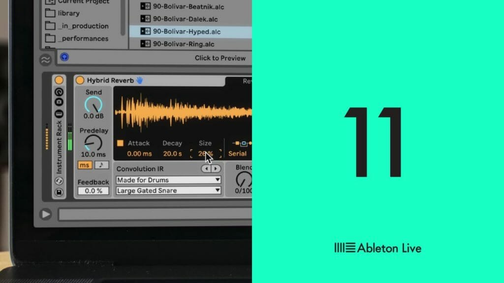 Ableton Live 11 New Features, Effects & Instruments