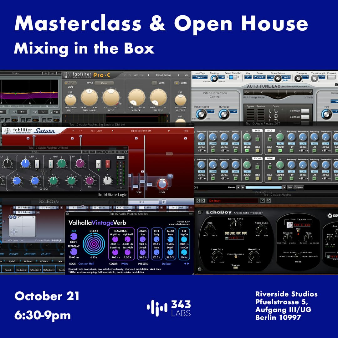 Berlin Mixing Masterclass und Tag der offenen Tür