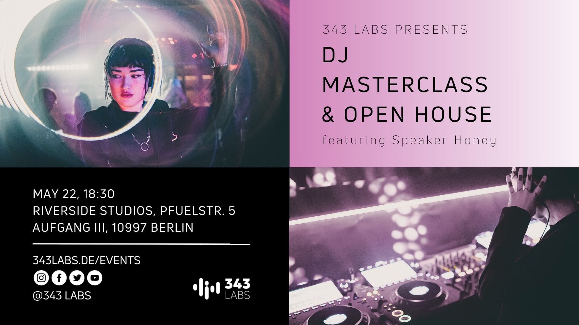 Berlin DJ Masterclass May 22 Speaker Honey
