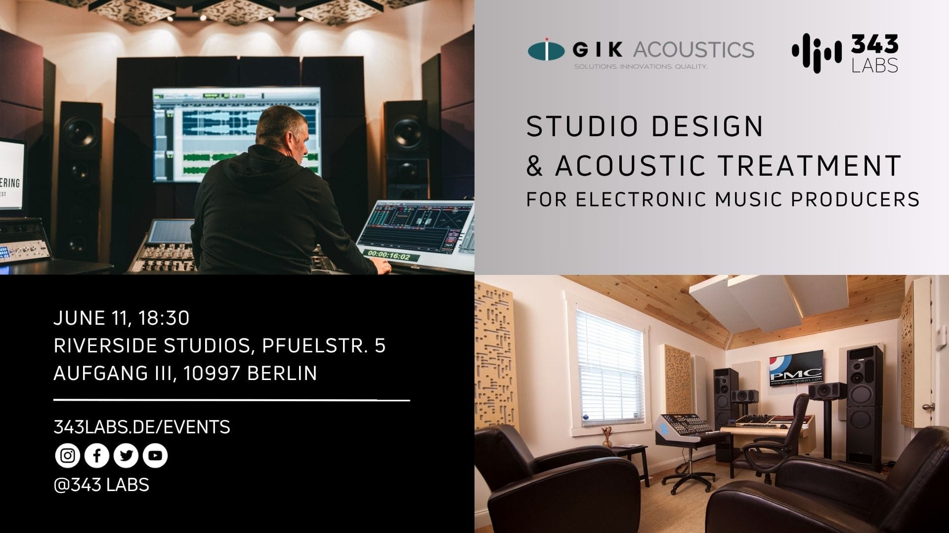 GIK Acoustics Studio Design Masterclass June 11